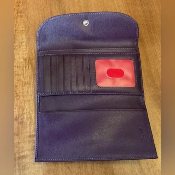 Dooney & Bourke Saffiano Purple Wallet - Like New - Picture 3 of 6